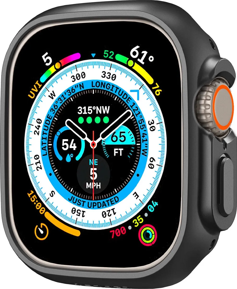 Spigen Thin Fit Case Apple Watch Ultra 49mm - Zwart