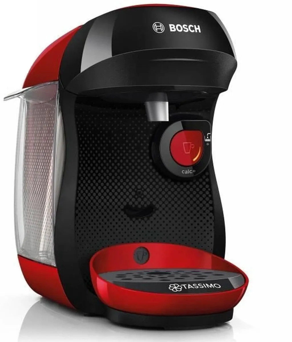 Bosch TAS103E Capsule Koffiemachine - 1400W - 700ml - Zwart/Rood