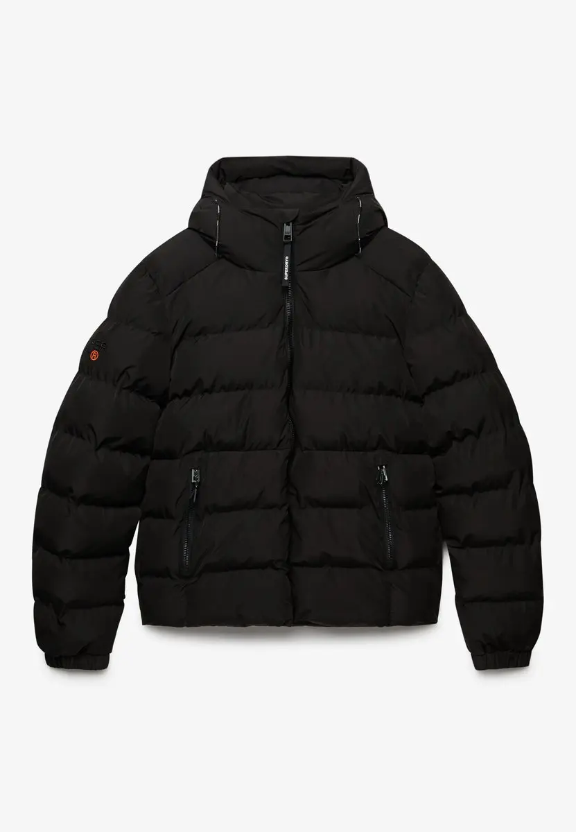 Superdry Sports Puffer Jack Met Capuchon - Zwart - M - afbeelding 6 van 6