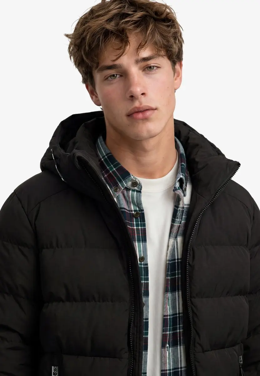 Superdry Sports Puffer Jack Met Capuchon - Zwart - M - afbeelding 2 van 6