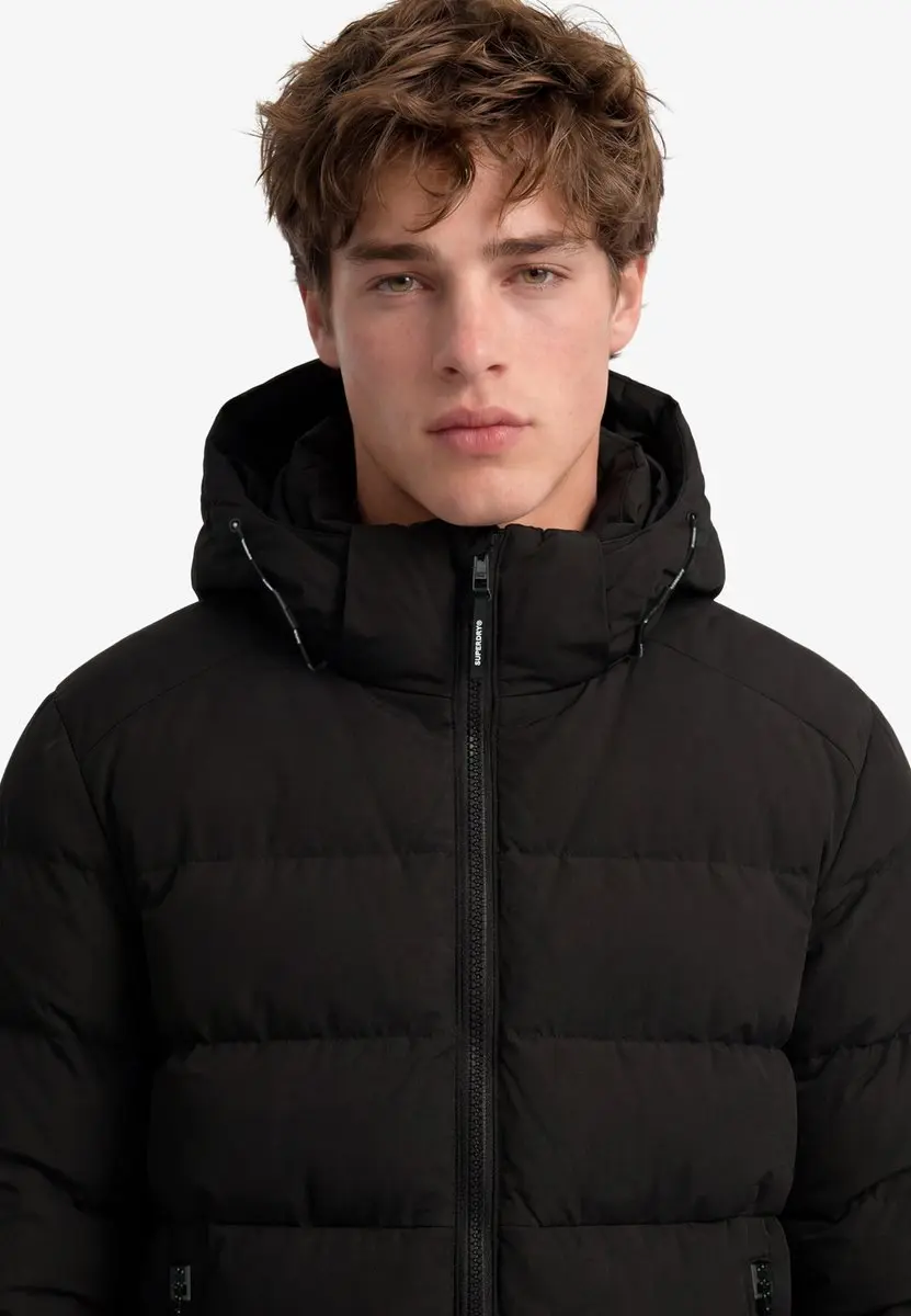 Superdry Sports Puffer Jack Met Capuchon - Zwart - M - afbeelding 5 van 6