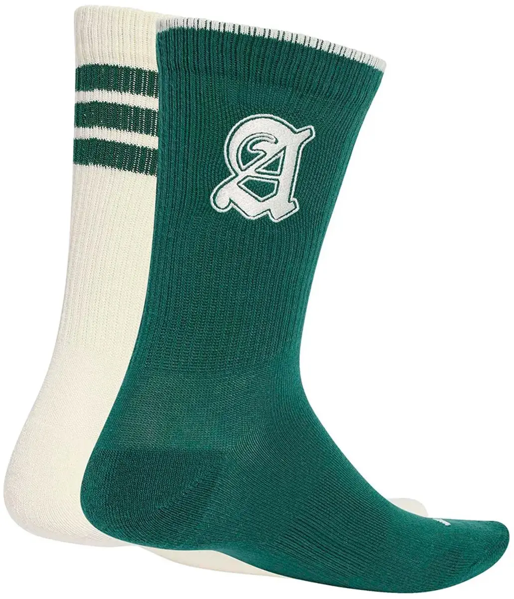 adidas Stadium Graphic Crewsokken 2 Paar - Groen/Wit - afbeelding 2 van 4