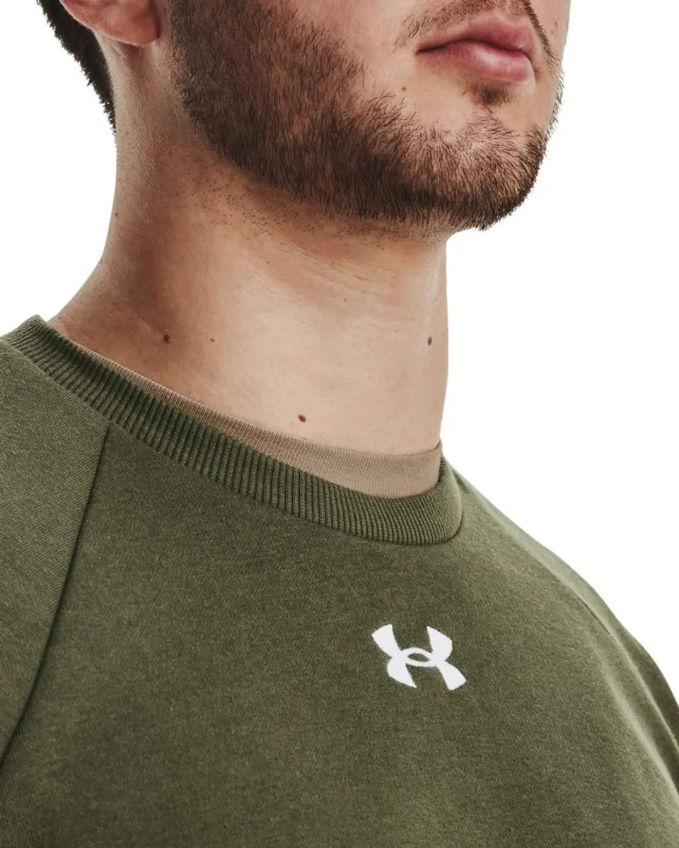 Under Armour Rival Fleece Crew Sweatshirt - Groen - XS - afbeelding 4 van 6