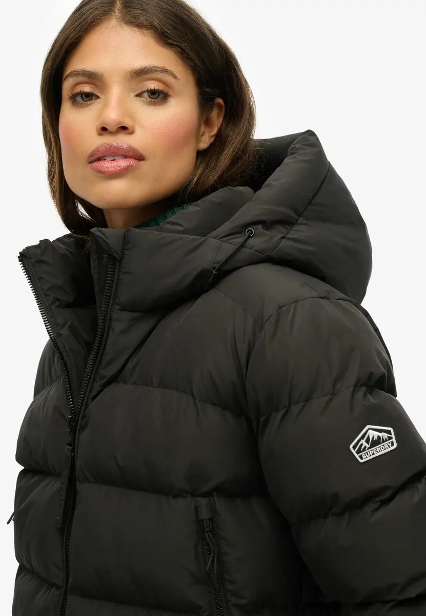 Superdry Sports Puffer Jack Dames - Zwart - afbeelding 2 van 6