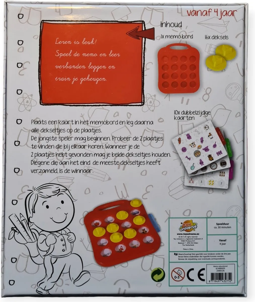 Memospel spelenderwijs leren