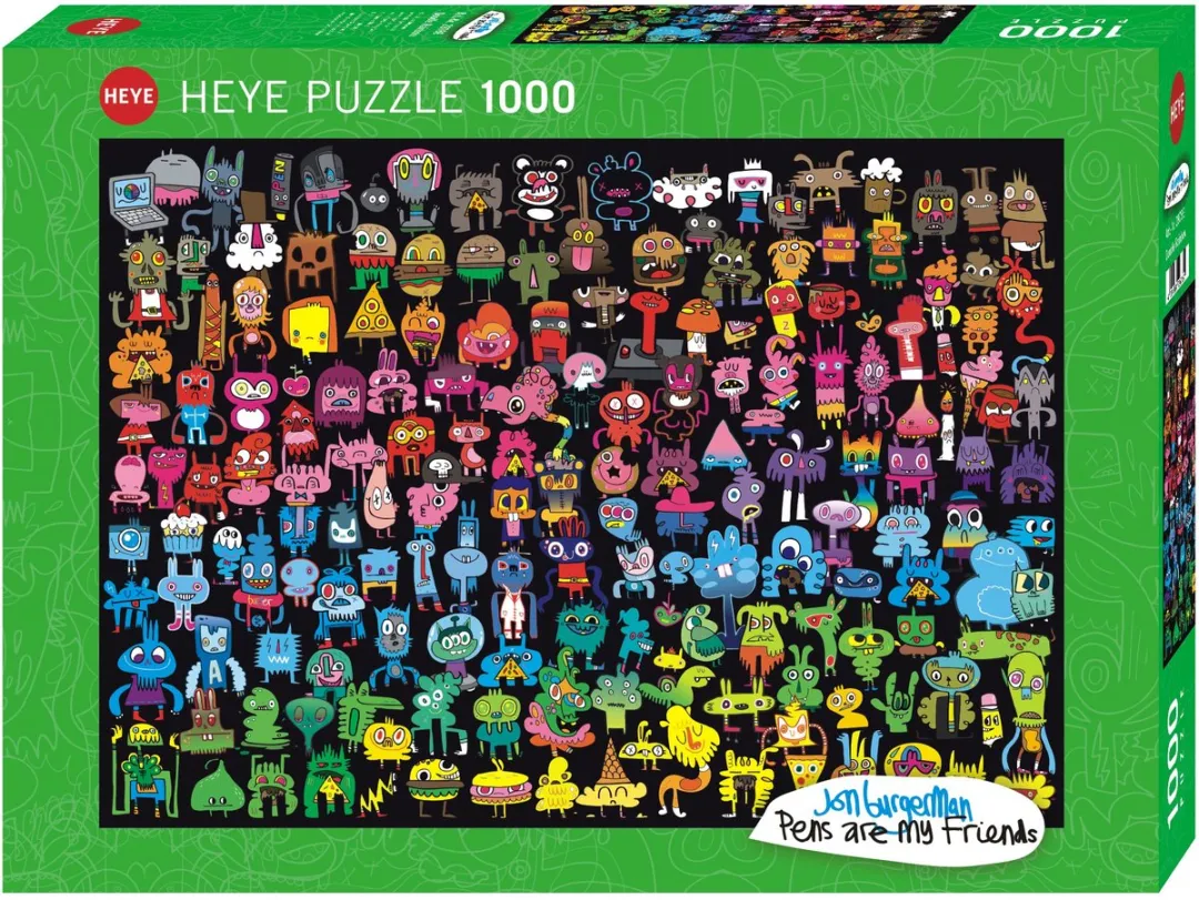 Heye Doodle Rainbow Legpuzzel 1000 Stuks - Multicolor