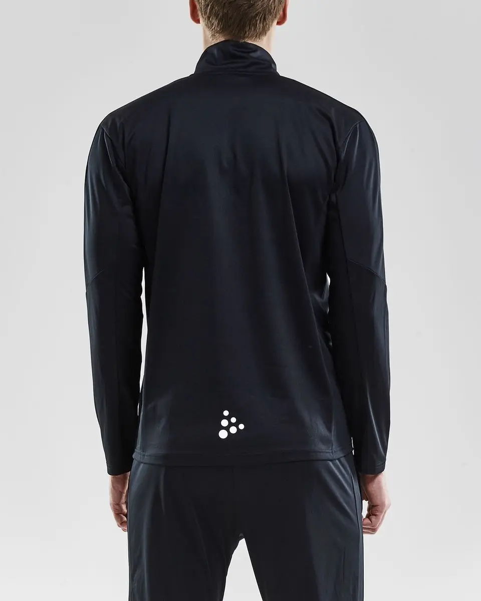 Craft Progress Halfzip LS Tee - Zwart/Wit - S - afbeelding 3 van 4