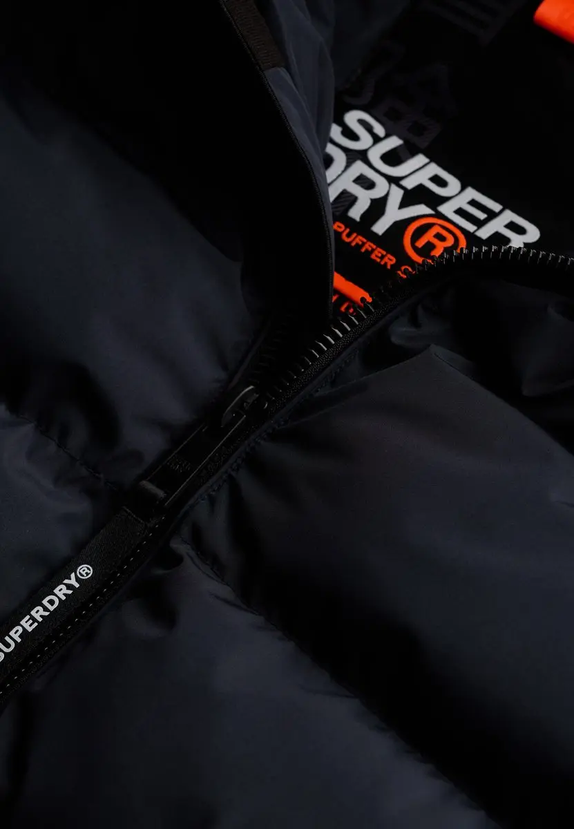 Superdry Sports Pufferjack met Capuchon - Navy - M - afbeelding 4 van 6