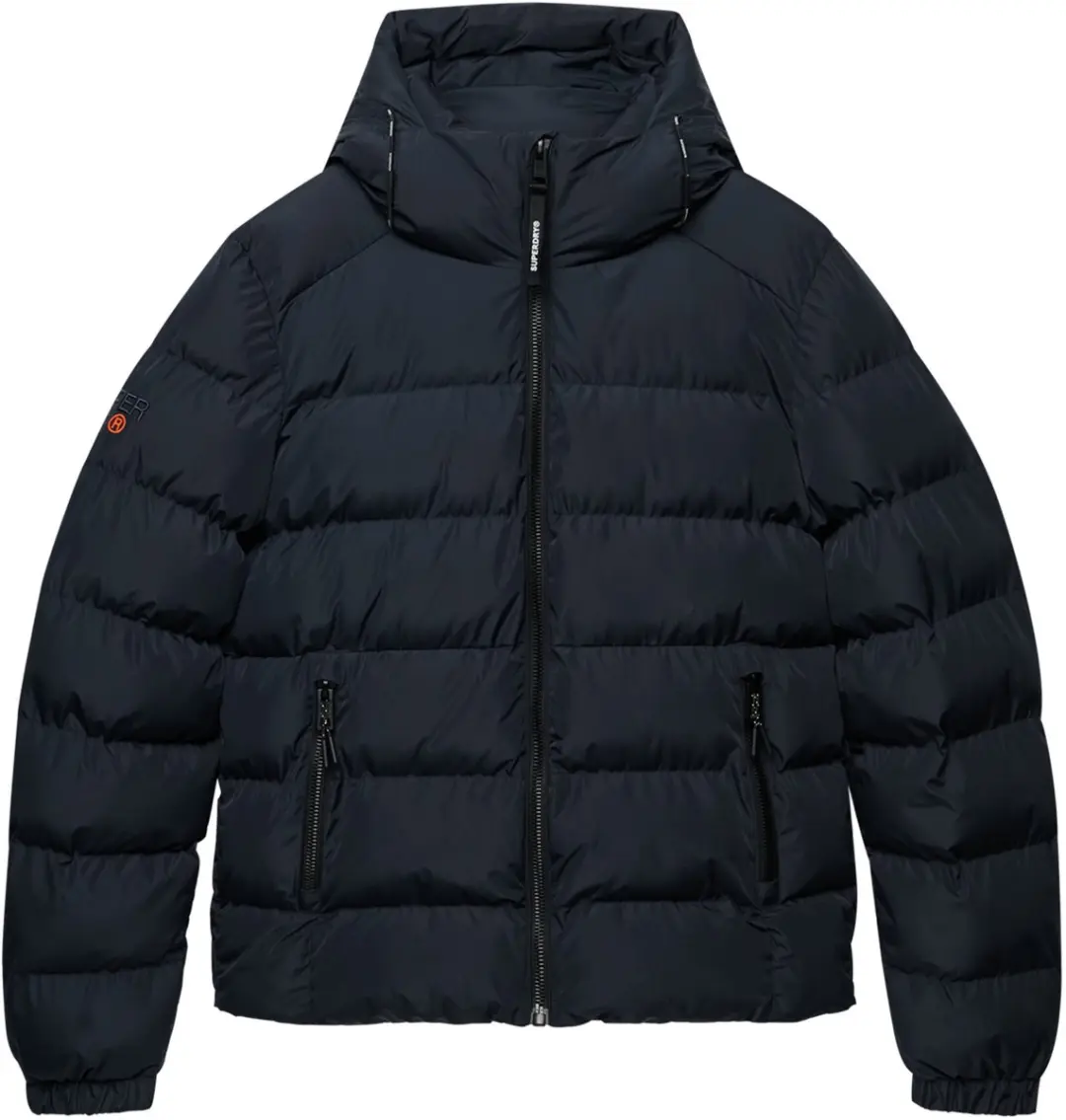 Superdry Sports Pufferjack met Capuchon - Navy - M - afbeelding 5 van 6