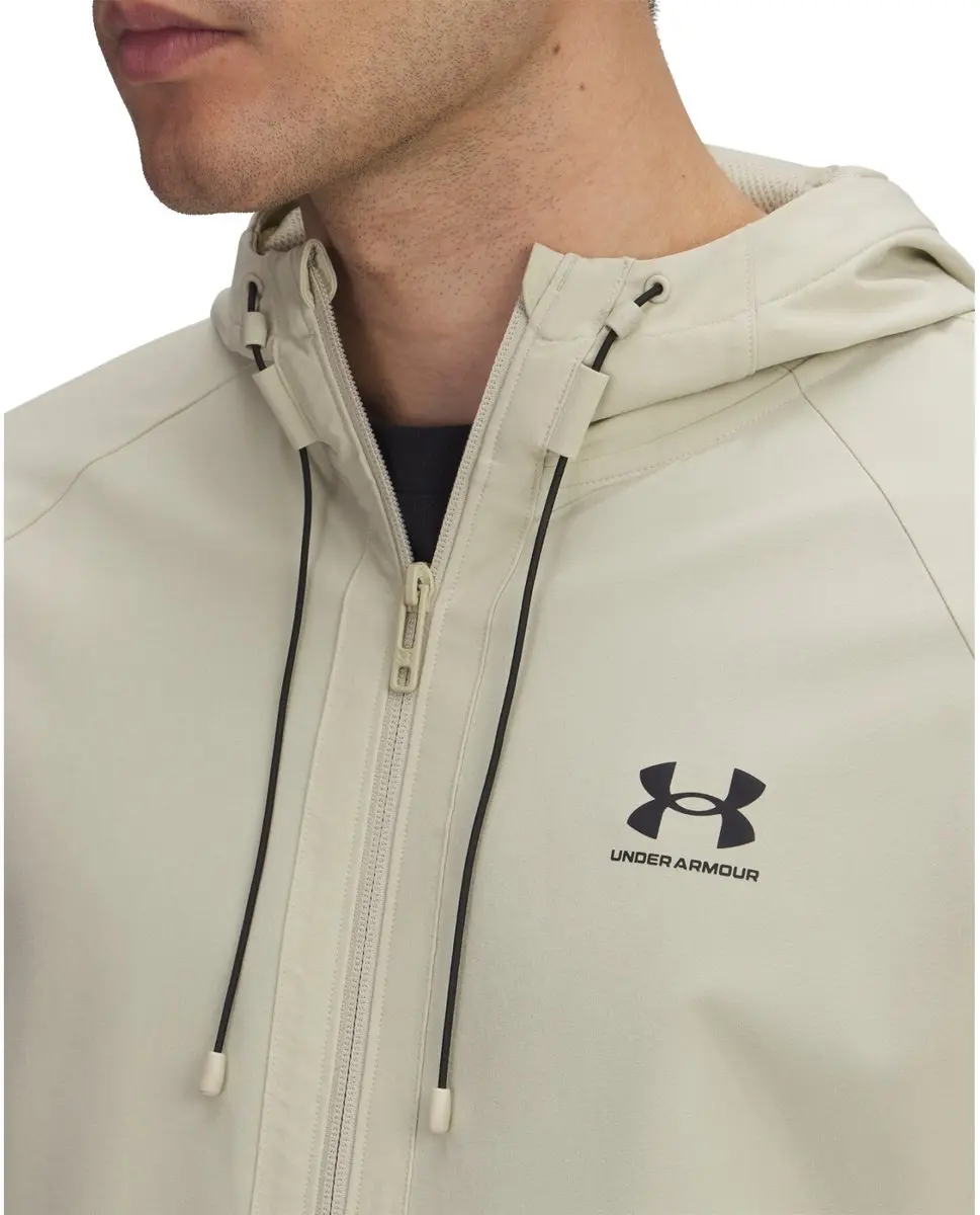 Under Armour Stretch Woven Windbreaker Jas Heren - Khaki - afbeelding 2 van 6