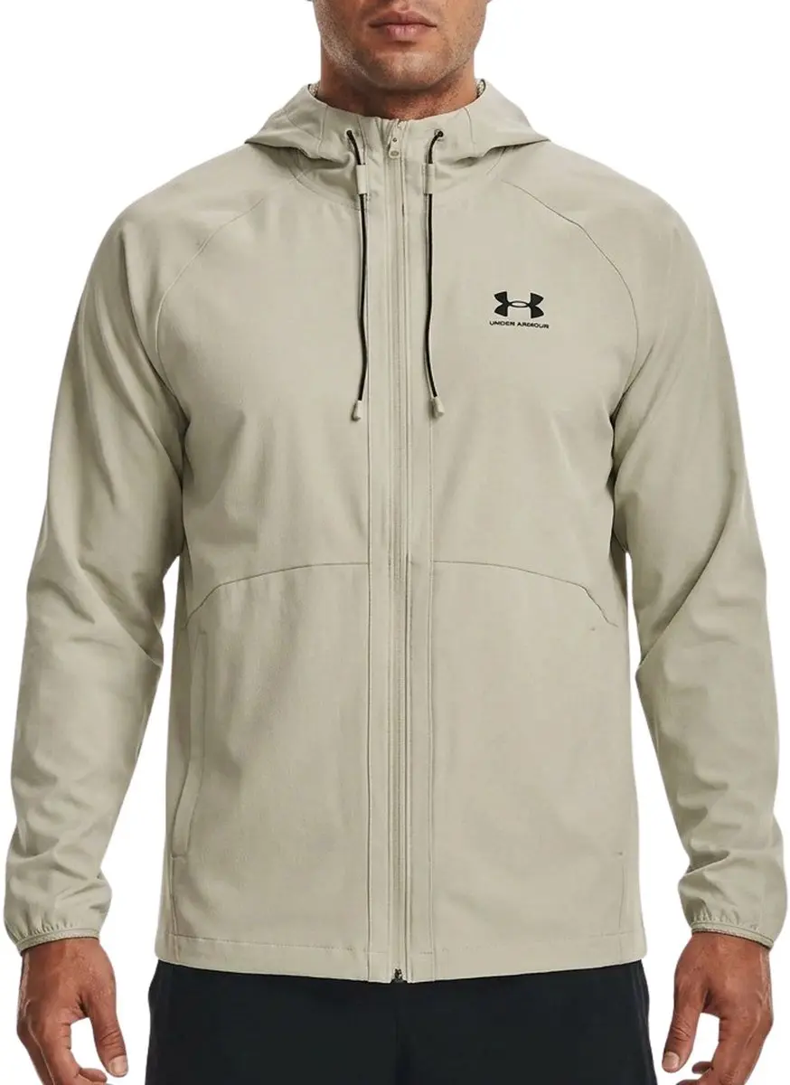 Under Armour Stretch Woven Windbreaker Jas Heren - Khaki - afbeelding 6 van 6