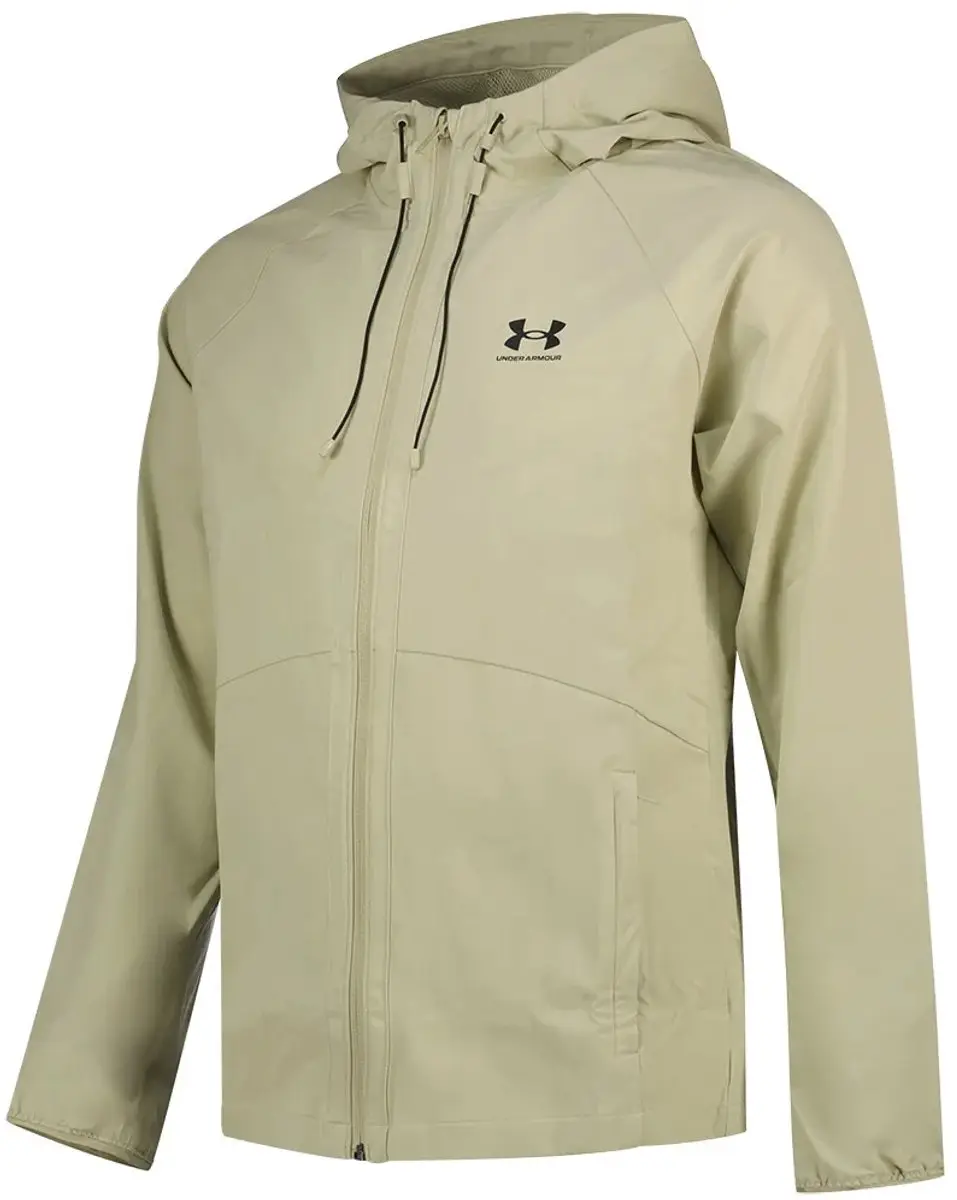 Under Armour Stretch Woven Windbreaker Jas Heren - Khaki - afbeelding 3 van 6