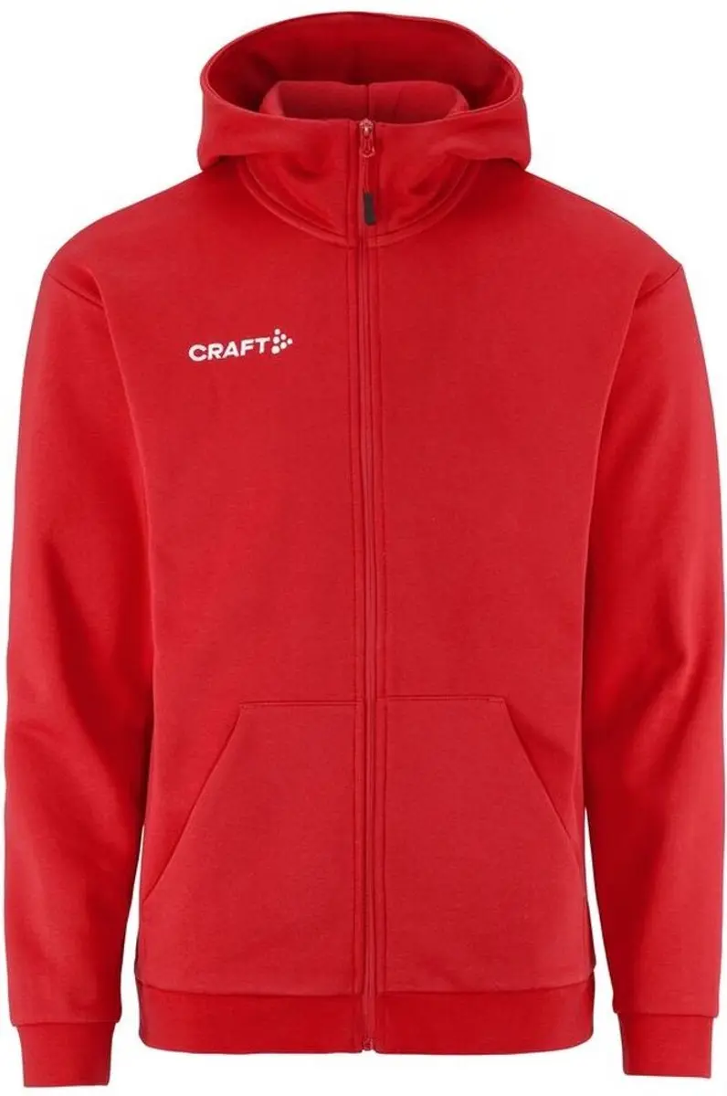 Craft Community 2.0 Logo Hoodie Met Rits Heren - Rood - 3XL - afbeelding 3 van 3