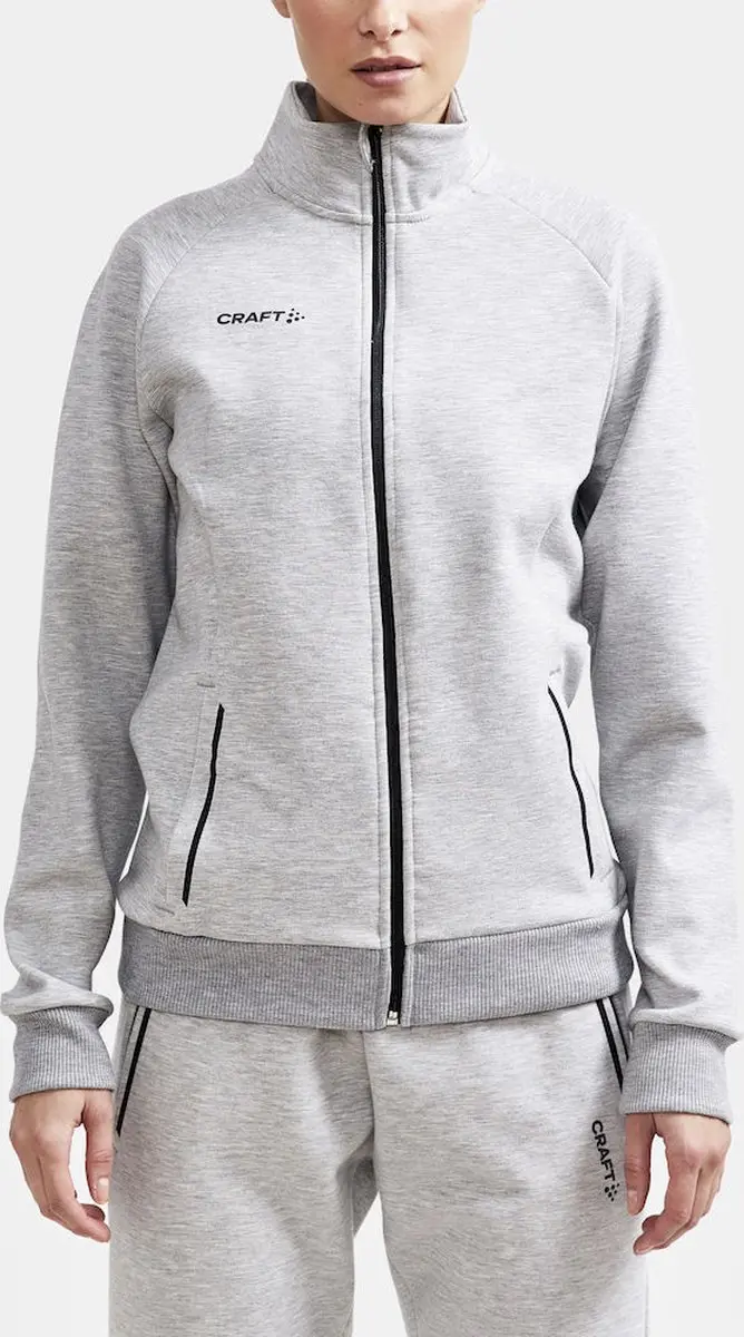 Craft CORE Soul Full Zip Jacket Dames - Grey Melange - afbeelding 2 van 5