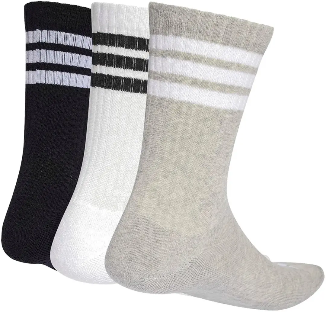 adidas 3-Stripes Crew Sokken - 3 Paar - Wit - afbeelding 3 van 6