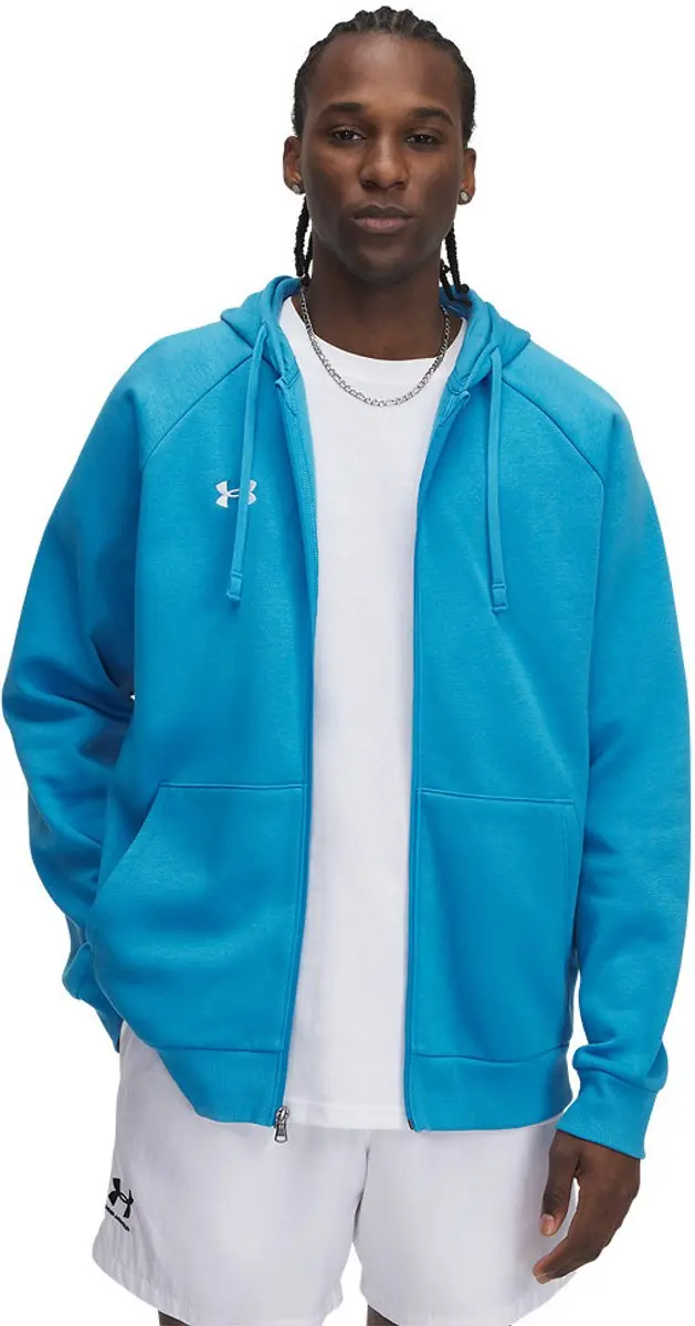 Under Armour Rival Fleece FZ Hoodie Ether Blue - afbeelding 2 van 2
