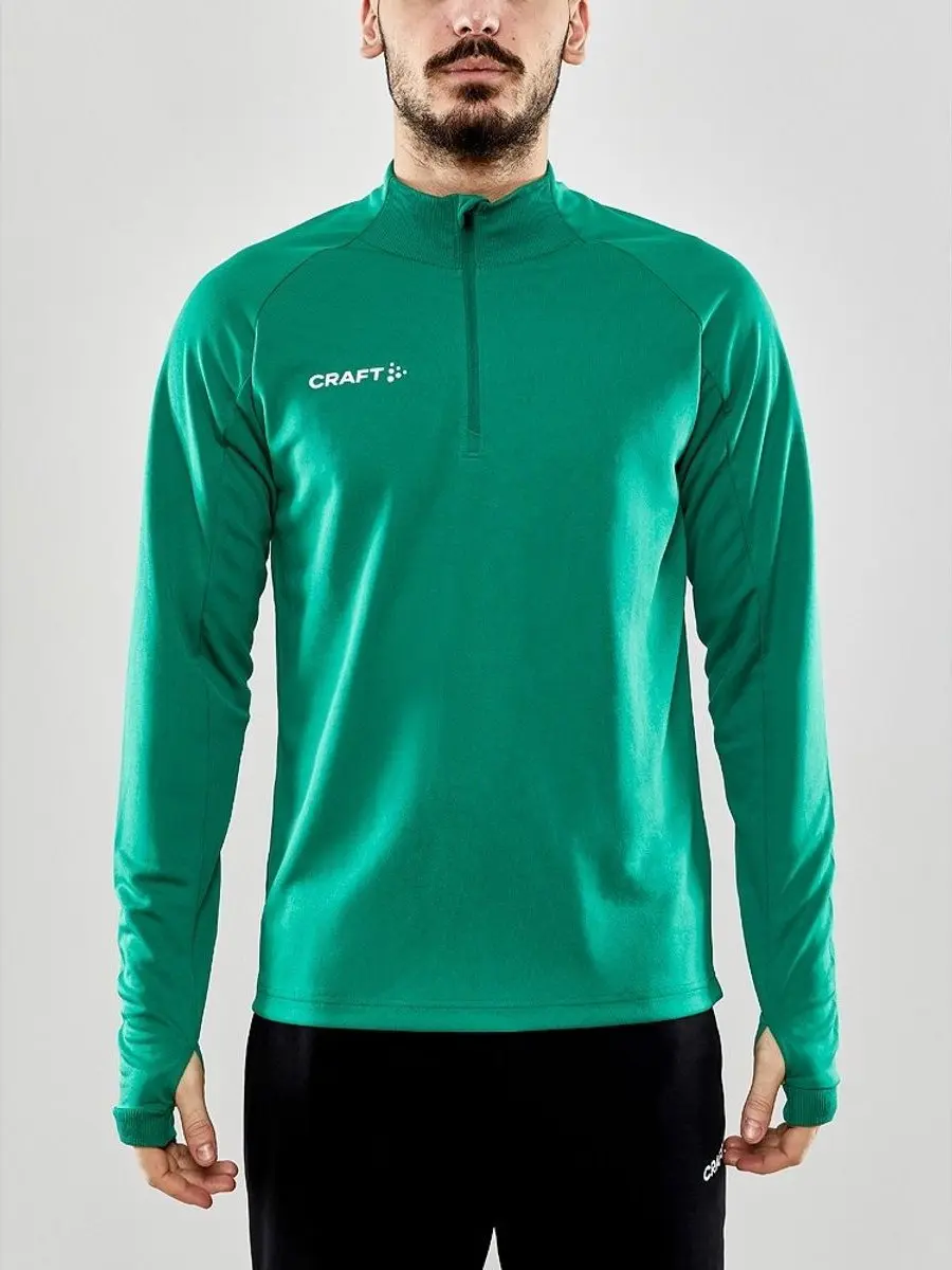 Craft Evolve Ziptop Heren Sweatshirt - Groen - XS - afbeelding 3 van 6
