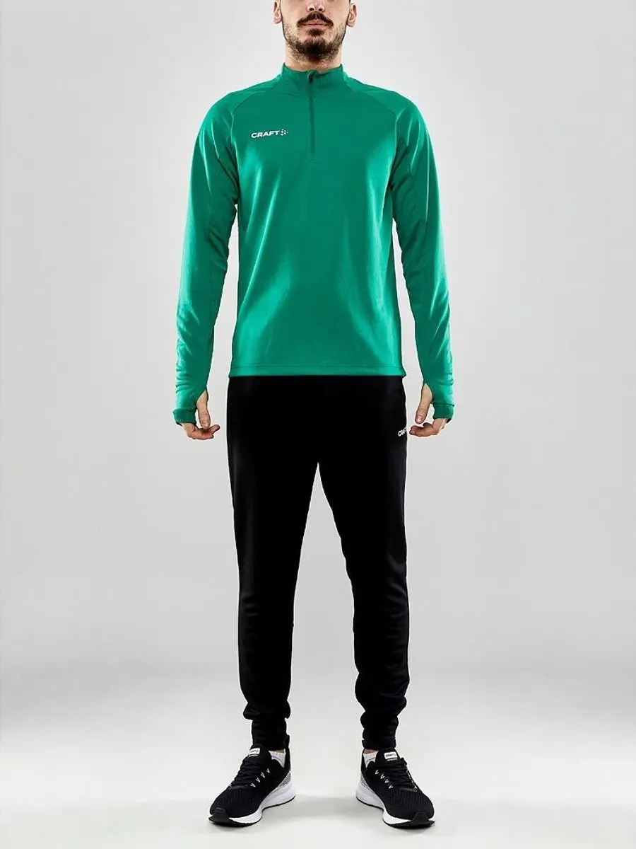 Craft Evolve Ziptop Heren Sweatshirt - Groen - XS - afbeelding 4 van 6