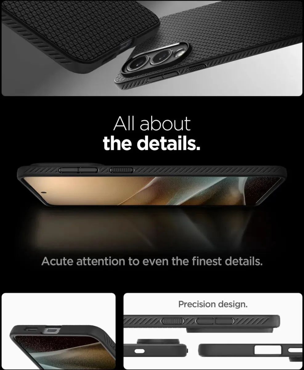 Spigen Liquid Air Hoesje - Samsung Galaxy S25 - Zwart - 8800283302523