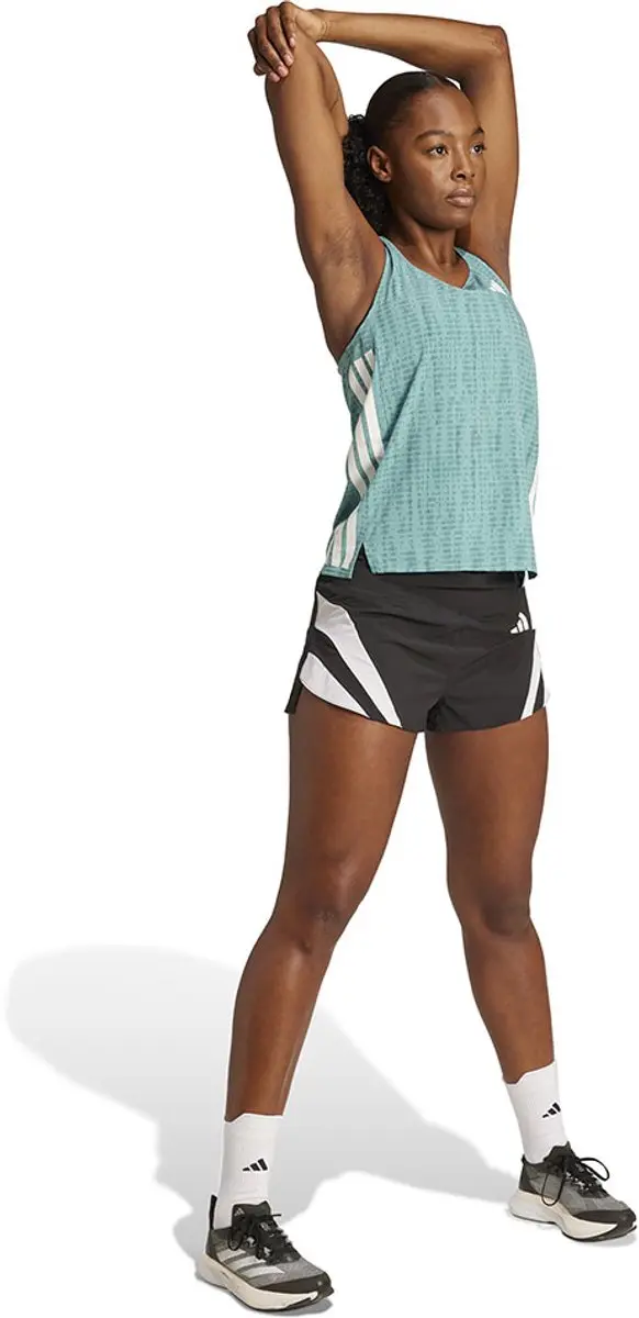 adidas Adizero Archive Running Gel 4'' Dames Short - Zwart - afbeelding 4 van 6