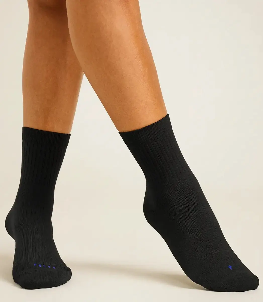 FALKE Run Rib Crew Sokken - Zwart - 37-38 - afbeelding 2 van 6