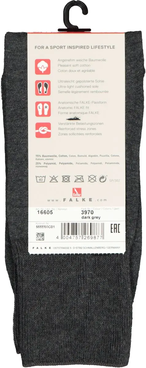 FALKE Run Sokken Unisex - Grijs - Maat 49-50 - afbeelding 3 van 6