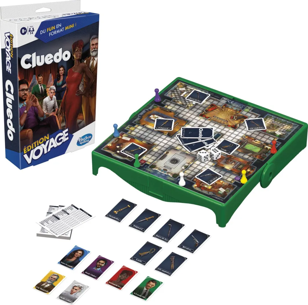 Hasbro Gaming Cluedo Grab & Go Detective Bordspel - 3-6 Spelers
