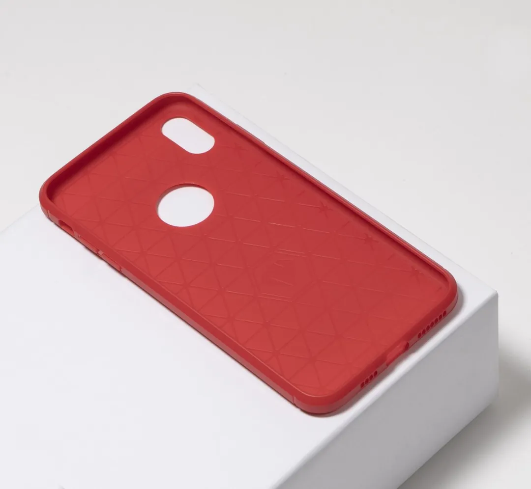 BMAX Carbon Soft Case iPhone Xs Max - Rood
