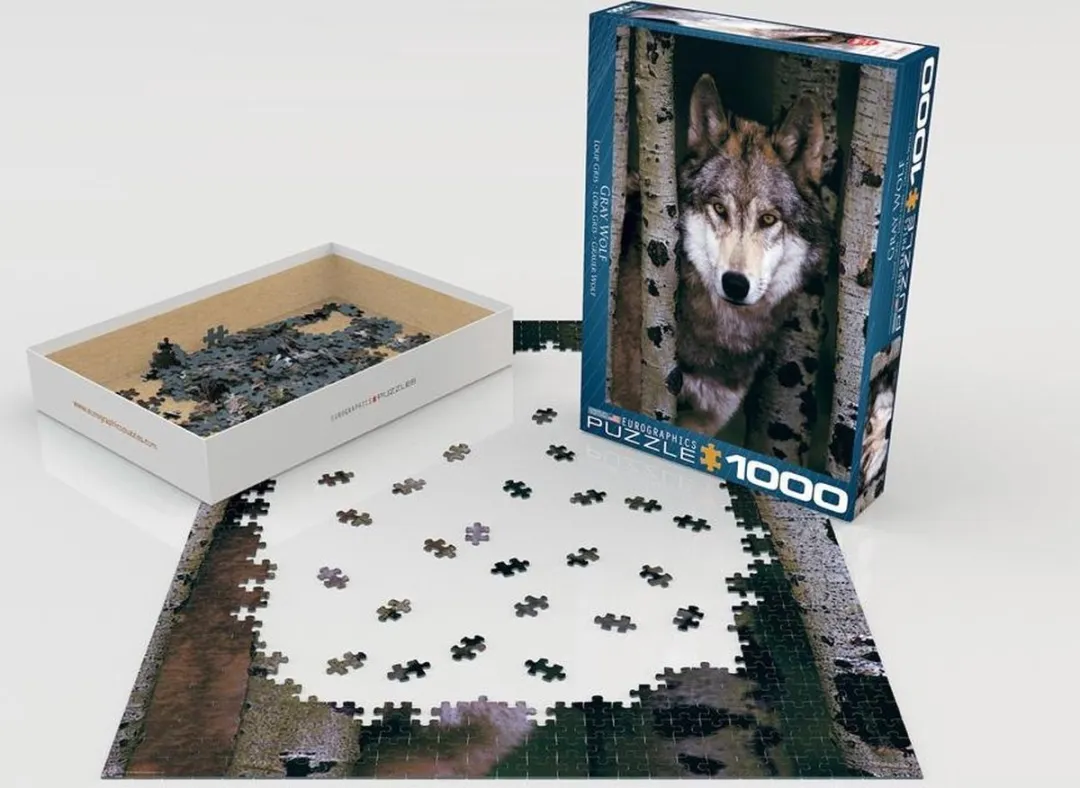 Eurographics Gray Wolf Puzzel 1000 Stuks - Meerdere kleuren