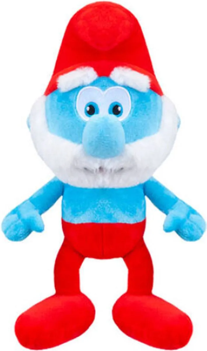 De Smurfen Grote Smurf Pluche Knuffel 27cm