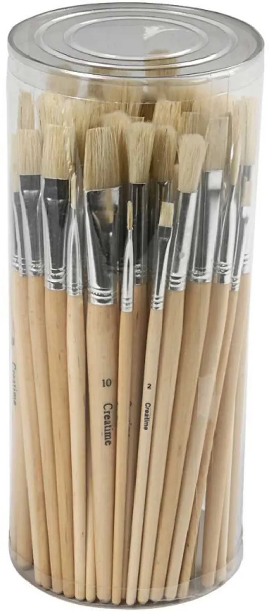 Creativ Company Nature Line Kwasten - 80 Stuks