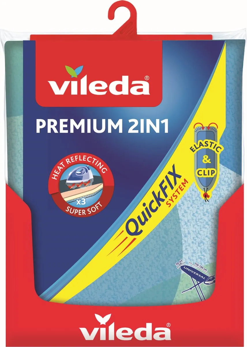 Vileda Premium 2in1 Strijkplankovertrek 163229 - Mix