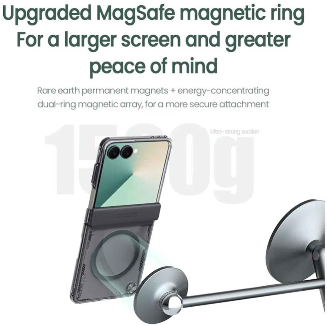 Nillkin IceBlade Prop Magnetic Hoesje - Samsung Galaxy Z Flip 7 - Zwart - afbeelding 6 van 6