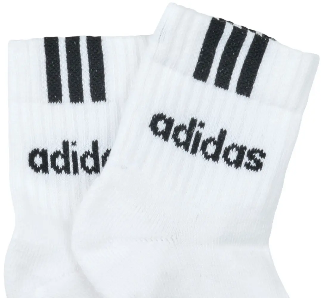 adidas 3-Stripes Linear Sokken - 3 Paar - Wit - afbeelding 6 van 6