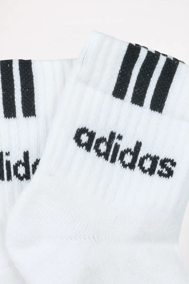 adidas 3-Stripes Linear Sokken - 3 Paar - Wit - afbeelding 3 van 6