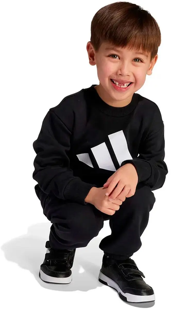 adidas Essentials Kinder Joggers Set - Wit/Zwart - 4 jaar - afbeelding 3 van 4