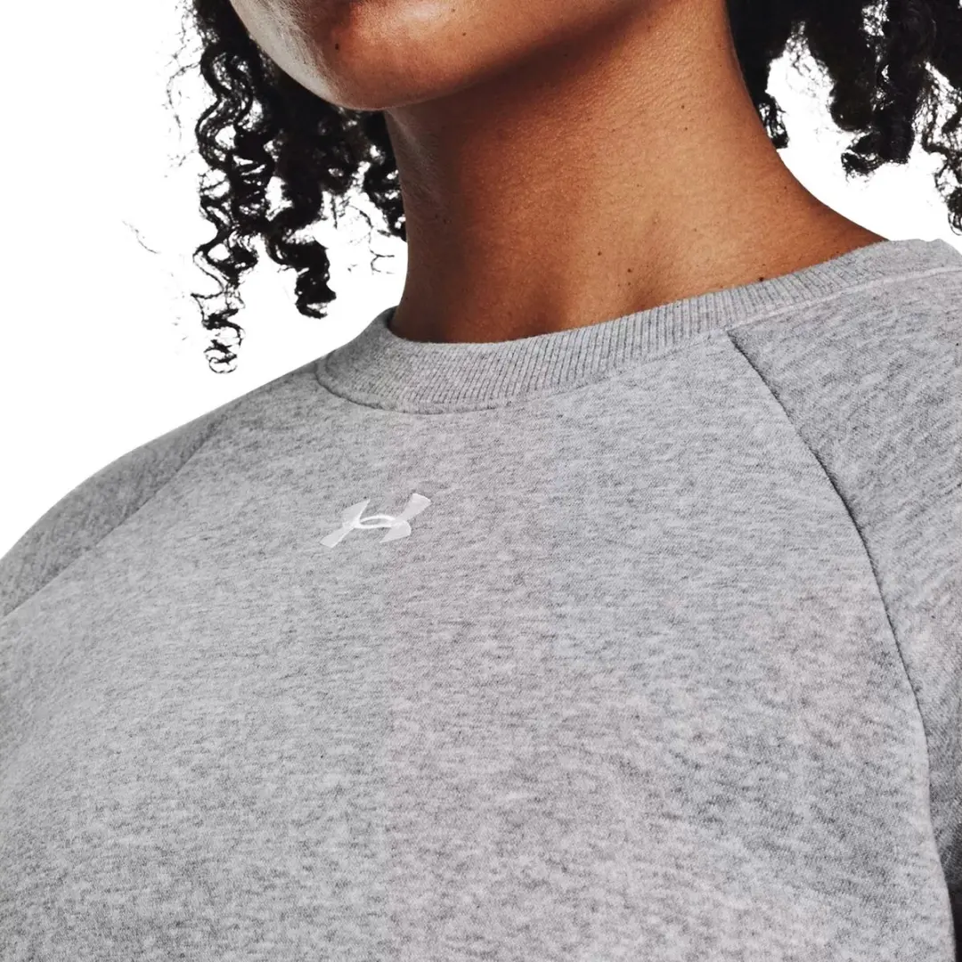 Under Armour UA Rival Fleece Crew Dames Sweatshirt - Grijs - afbeelding 6 van 6