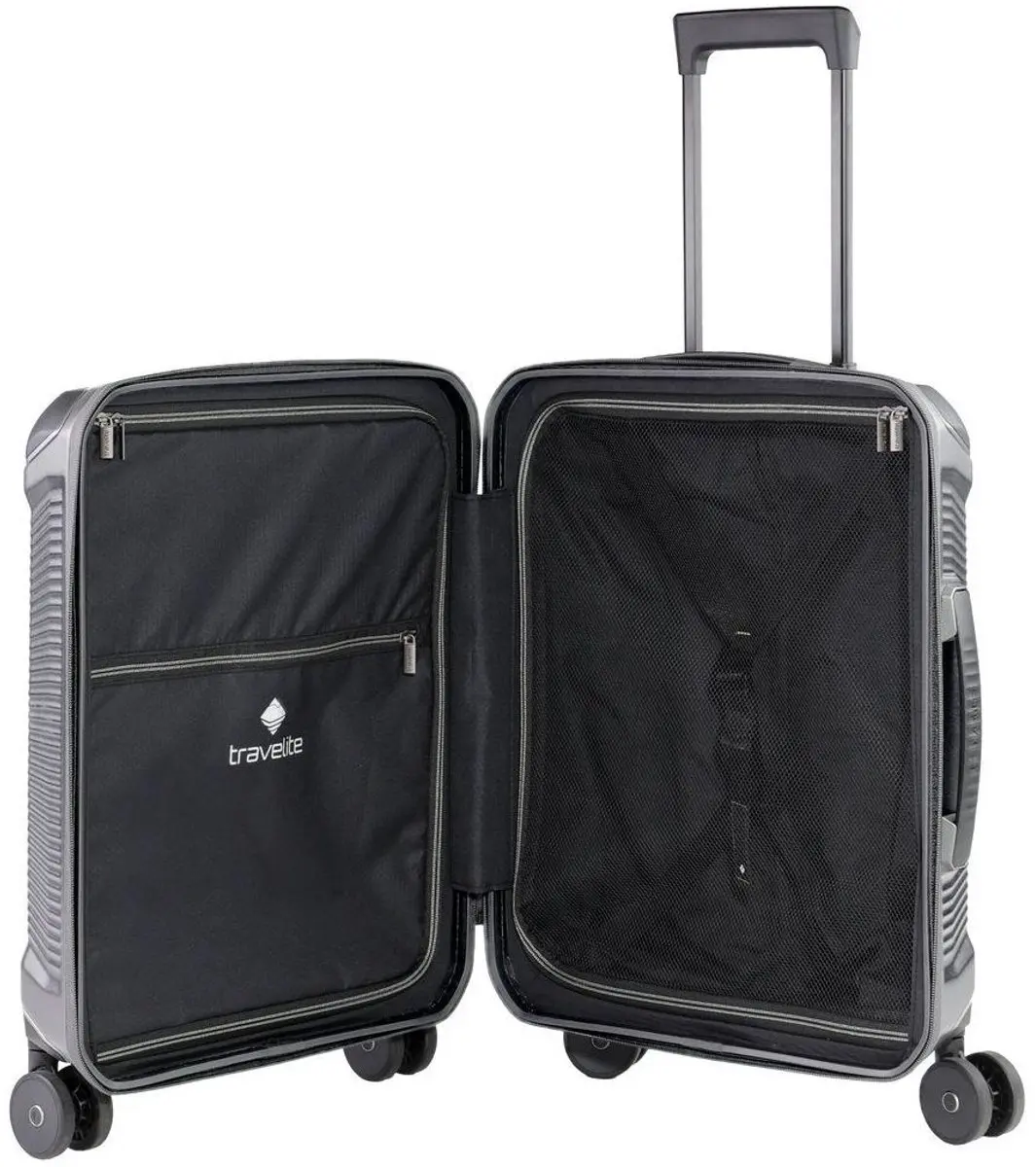 Travelite Millennium Spinner Trolley 55cm - Zilver - afbeelding 2 van 6