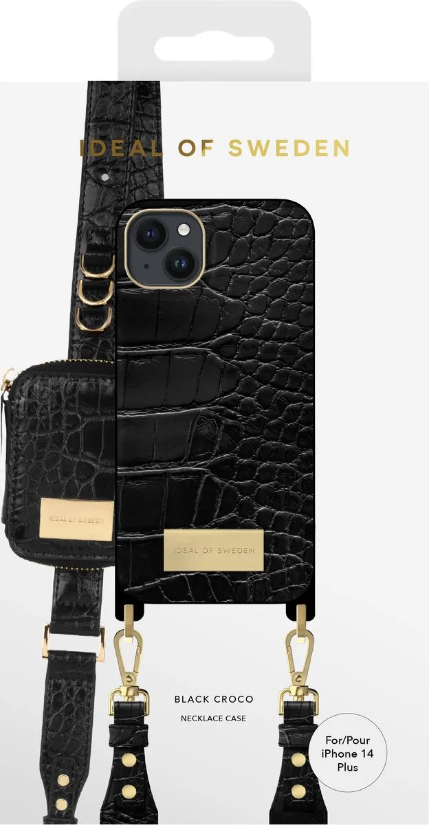 iDeal of Sweden iPhone 14 Plus Hoesje Black Croco - IDNCSS22-I2267-334 - afbeelding 6 van 6
