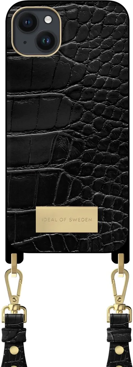 iDeal of Sweden iPhone 14 Plus Hoesje Black Croco - IDNCSS22-I2267-334