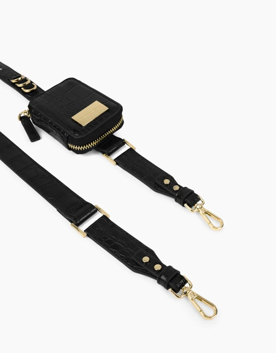 iDeal of Sweden iPhone 14 Plus Hoesje Black Croco - IDNCSS22-I2267-334