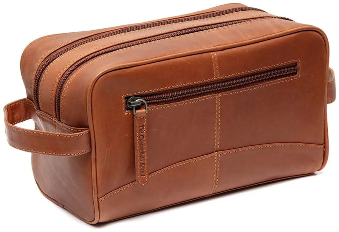 Chesterfield Stacey Leren Toilettas M - 4 l - Cognac - afbeelding 4 van 6