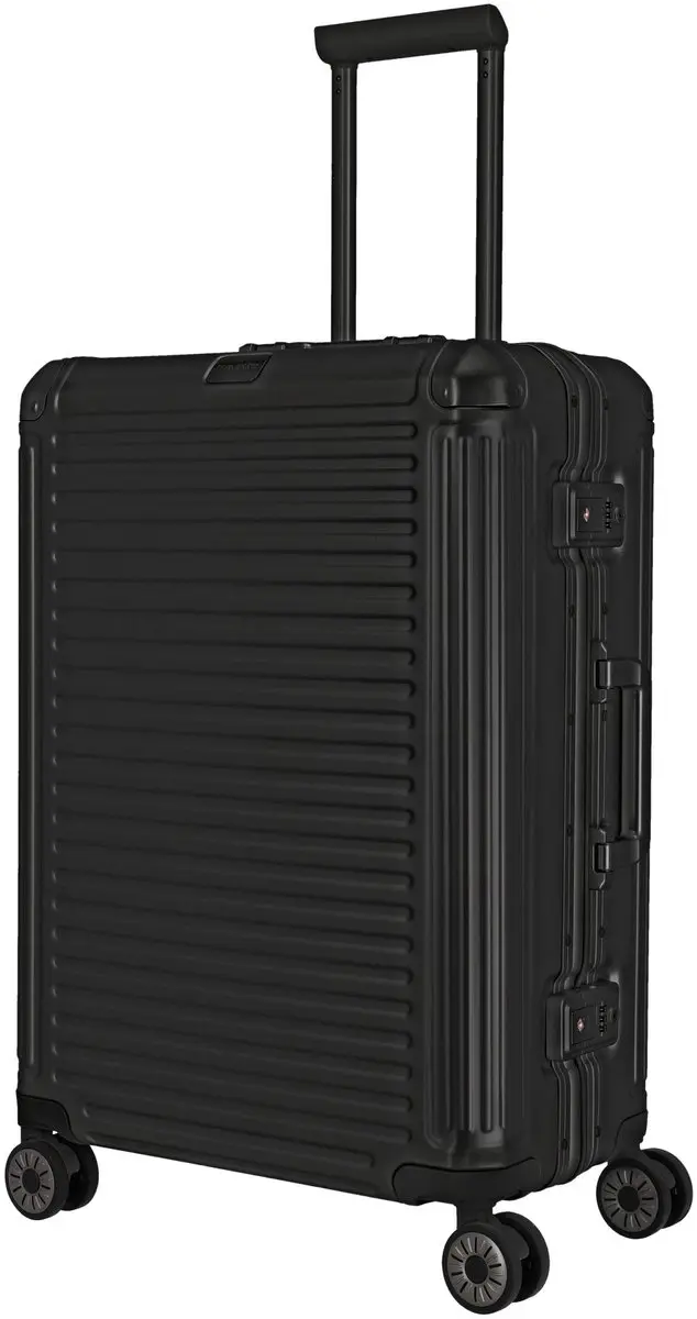 Travelite Next 2.0 Aluminium 4W Trolley M - 69L - Zwart - afbeelding 2 van 6