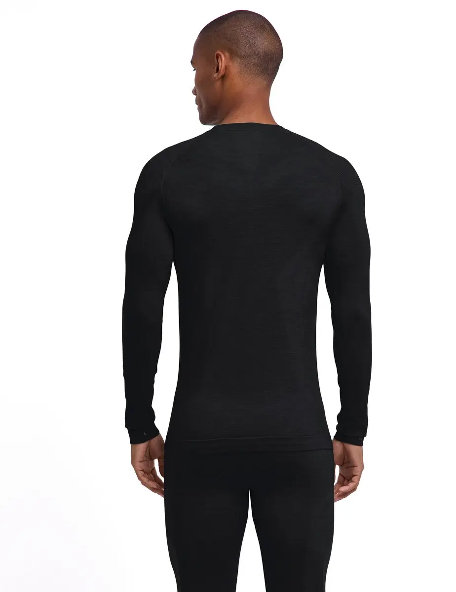 FALKE Wool-Tech Light Onderhemd Lange Mouwen - Zwart - L - afbeelding 2 van 6