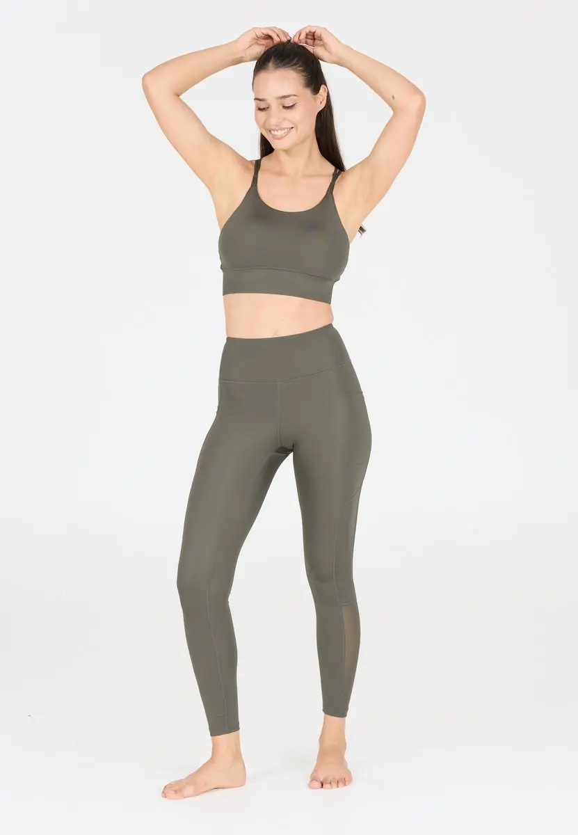 Athlecia Elli Leggings Dames - Khaki - 42