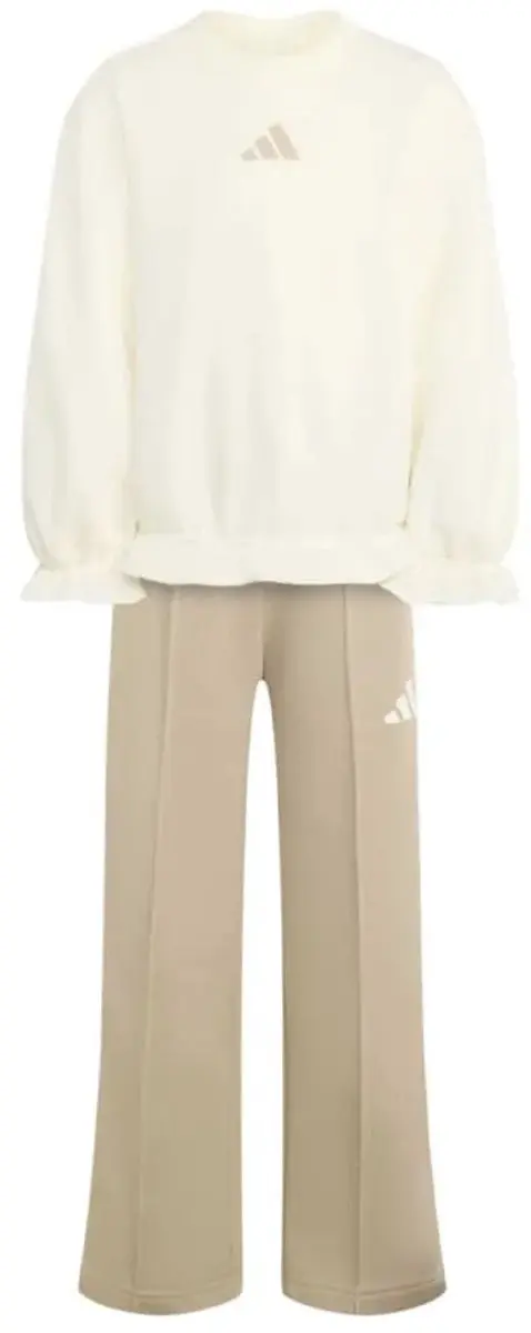 adidas Seasonals Ruffles Joggingpak Meisjes - Wit - afbeelding 2 van 6