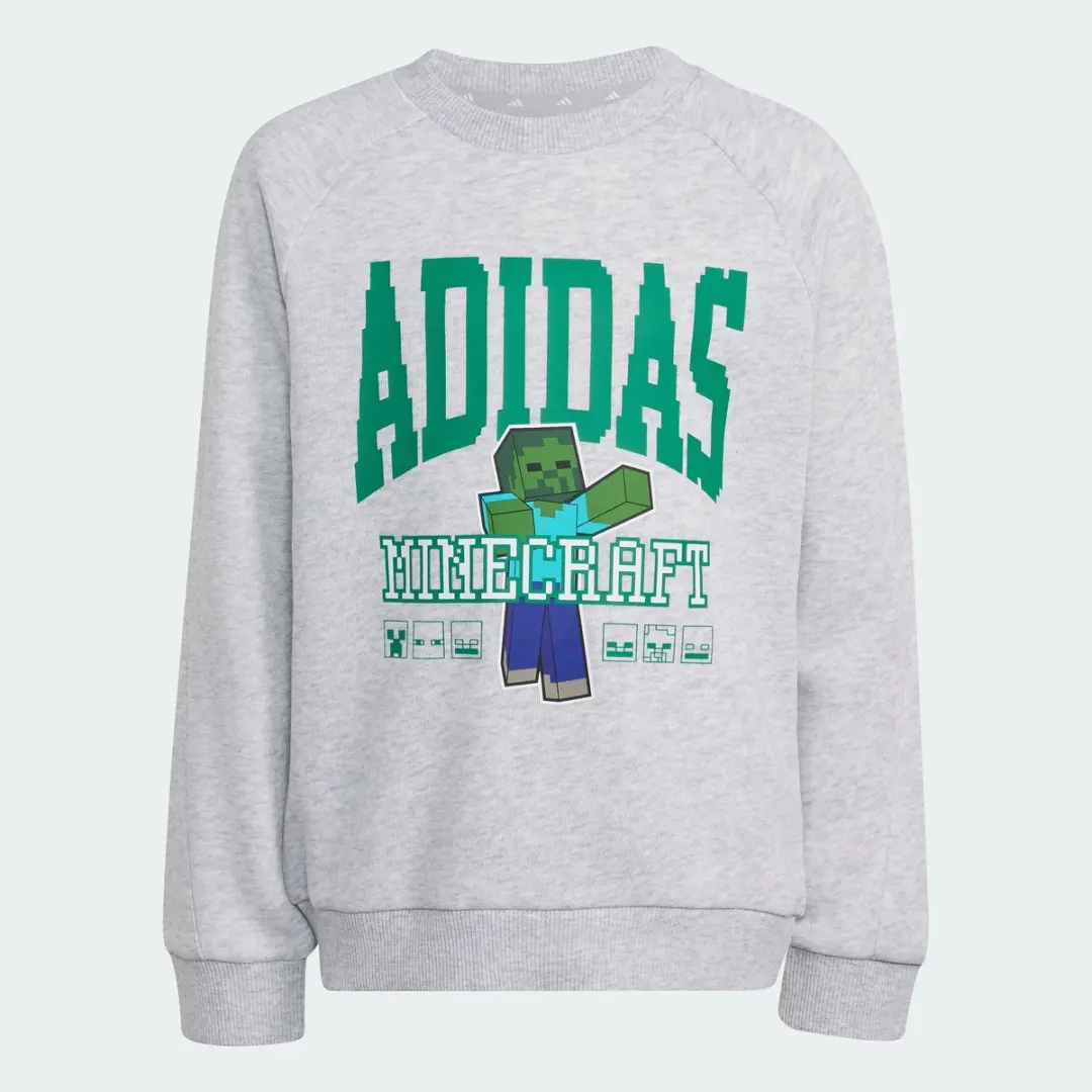 adidas Minecraft Joggingpak Kinderen - Grijs - 122 - afbeelding 2 van 6
