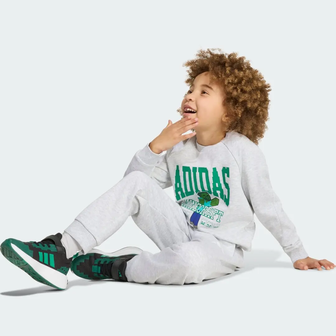 adidas Minecraft Joggingpak Kinderen - Grijs - 122 - afbeelding 4 van 6