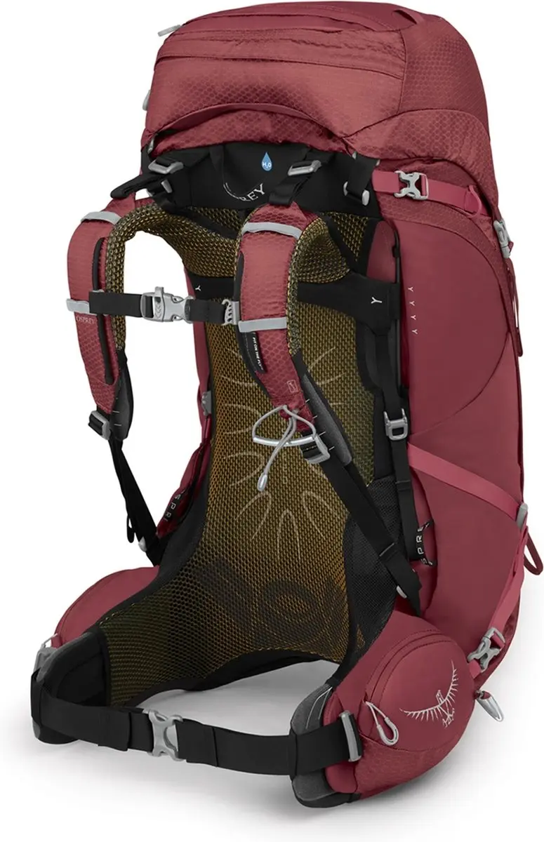 Osprey Aura AG 50L Dames Rugzak - Rood - M-L - afbeelding 6 van 6