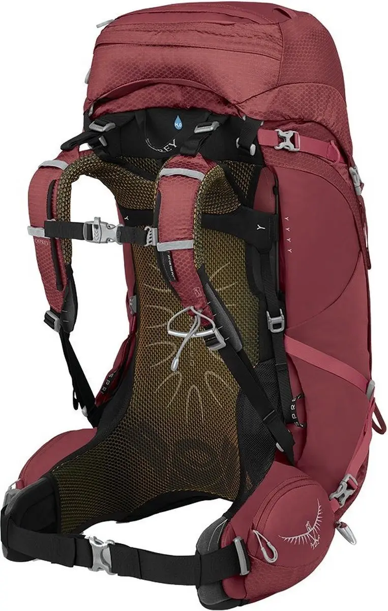 Osprey Aura AG 50L Dames Rugzak - Rood - M-L - afbeelding 3 van 6
